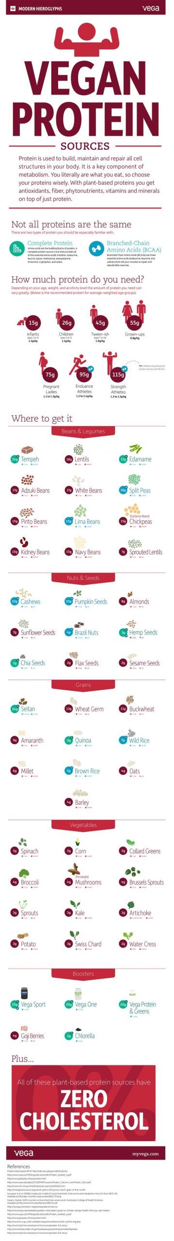Vegan Protein Chart
 56 best Protein Chart images on Pinterest