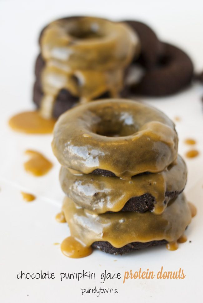 Vegan Protein Donut Recipe
 Chocolate chia donuts with pumpkin glaze vegan grain