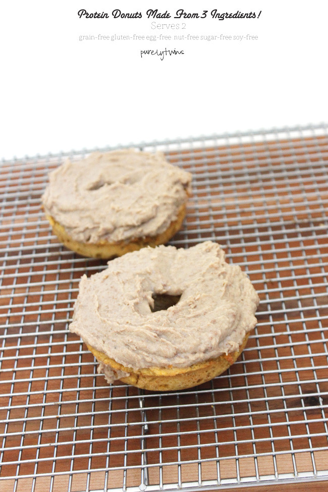 Vegan Protein Donut Recipe
 3 ingre nt baked protein plantain donut for two grain