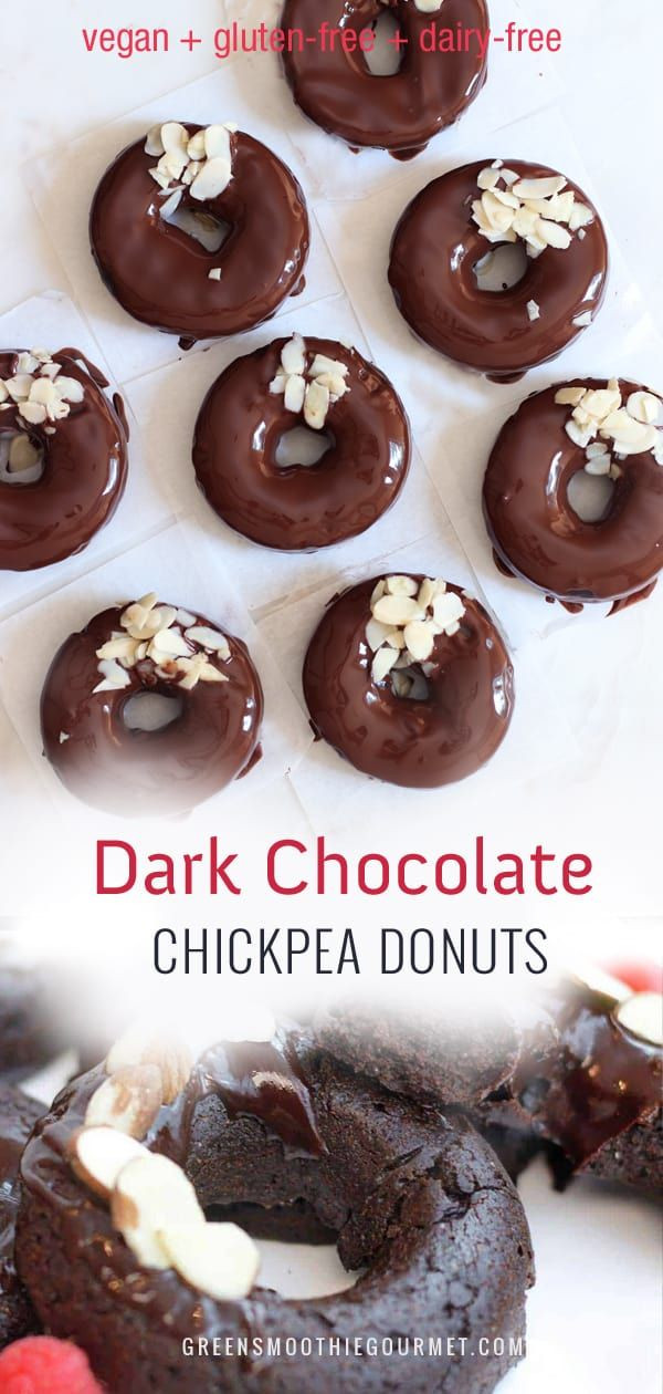 Vegan Protein Donut Recipe
 Dark Chocolate Chickpea Donuts vegan vegantreats