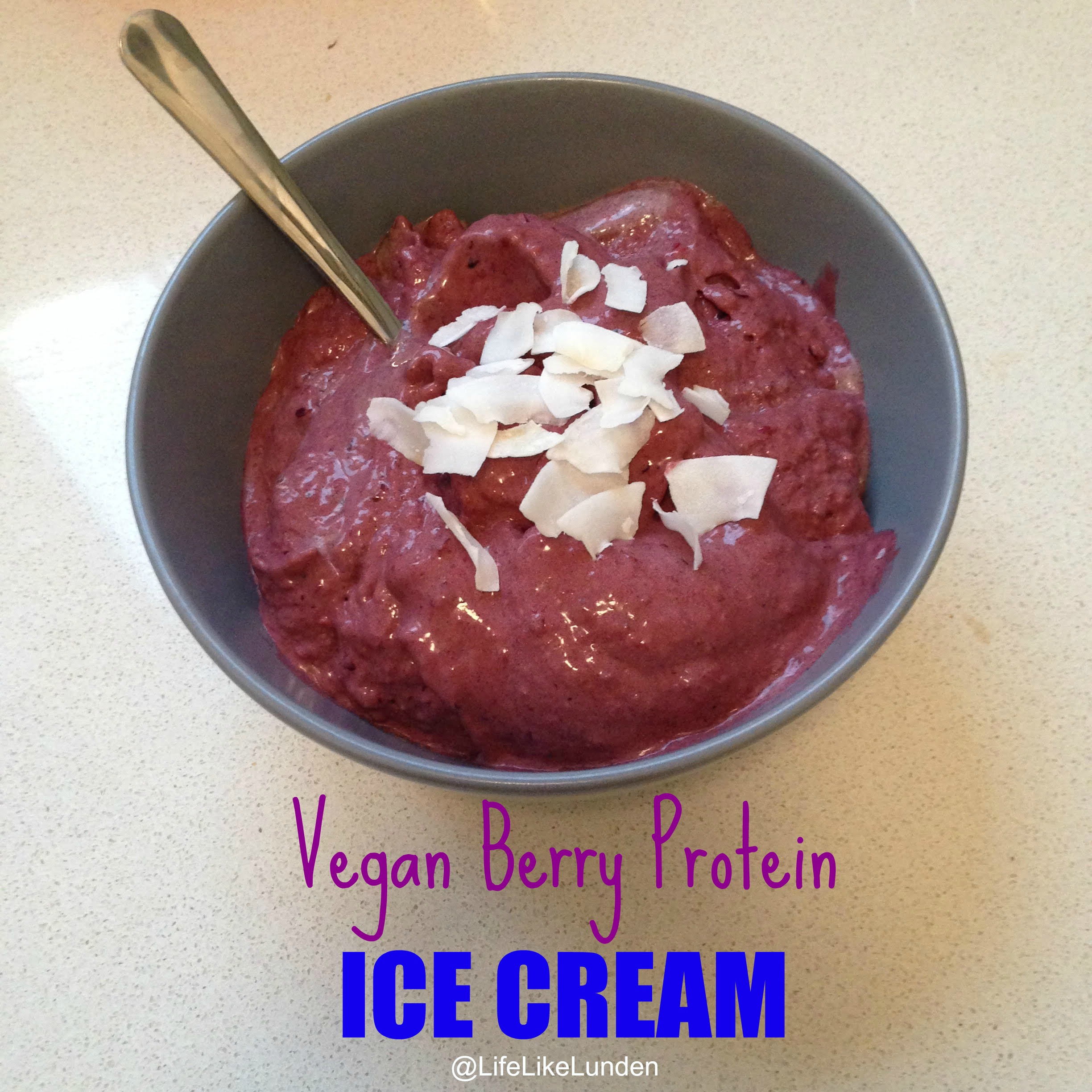 Vegan Protein Ice Cream
 Vegan Berry Protein Ice Cream So healthy & SO good Life