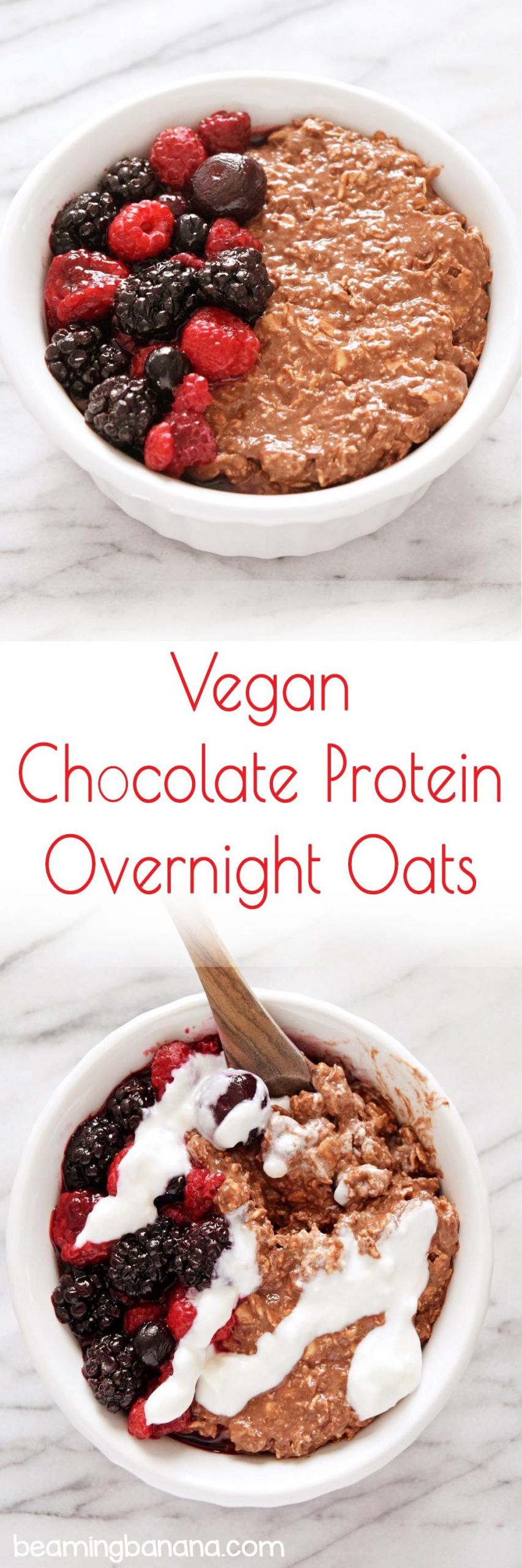 Vegan Protein Overnight Oats
 Vegan Chocolate Protein Overnight Oats