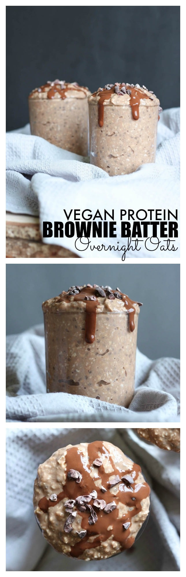 Vegan Protein Overnight Oats
 Brownie Batter Vegan Protein Overnight Oats