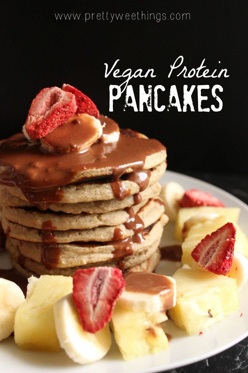 Vegan Protein Pancakes Healthy
 Vegan protein pancakes Her Nourished