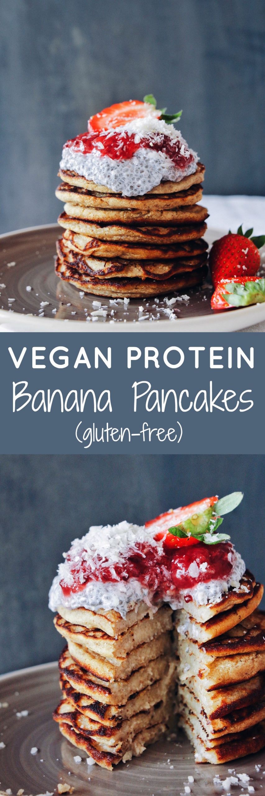 Vegan Protein Pancakes
 VEGAN PROTEIN BANANA PANCAKES