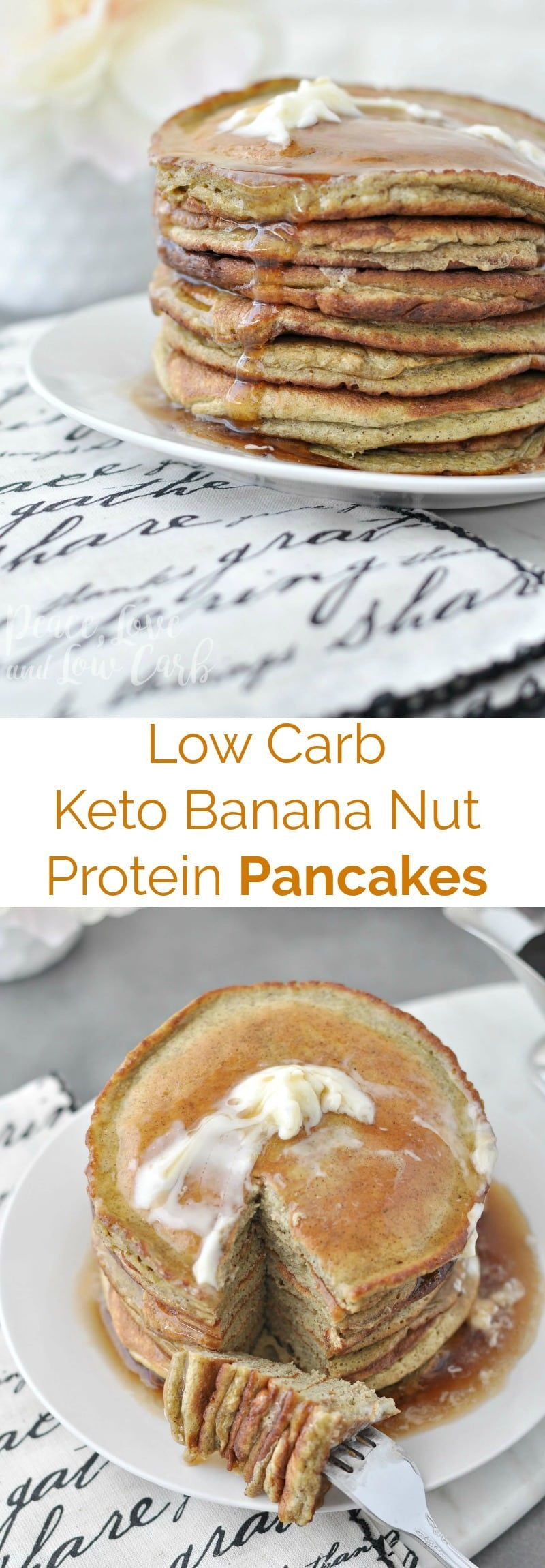 Vegan Protein Pancakes Low Carb
 Low Carb Keto Banana Nut Protein Pancakes