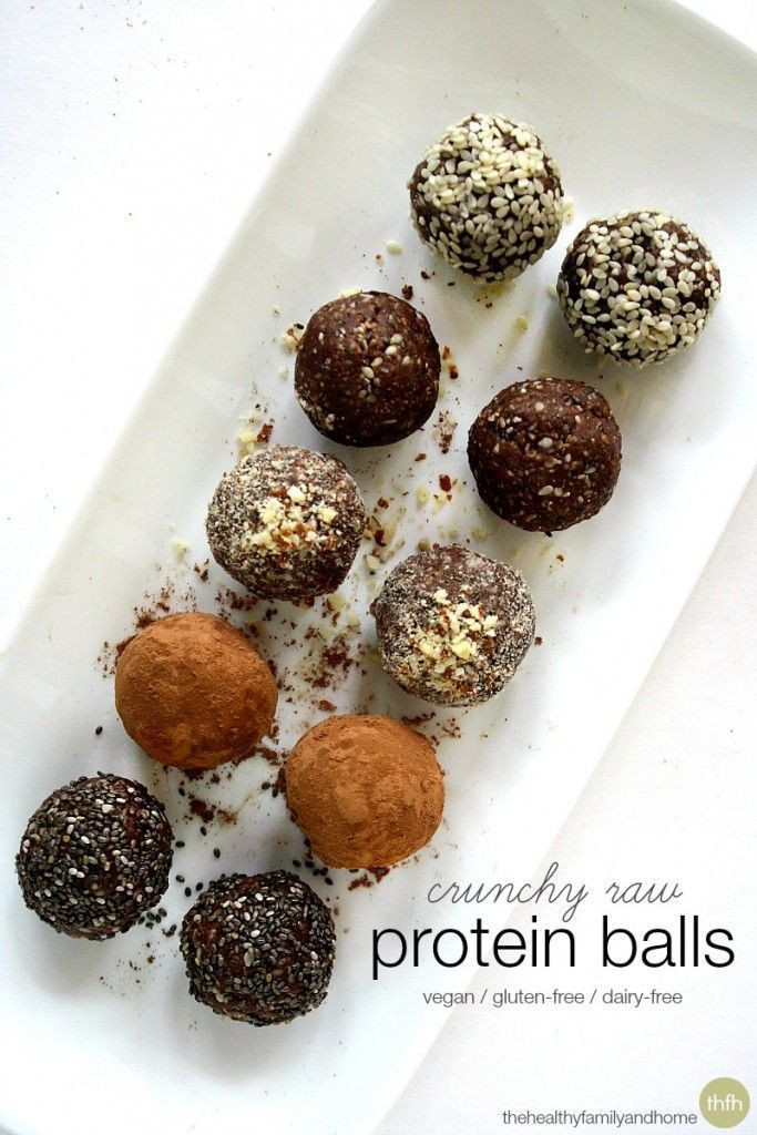Vegan Protein Powder Balls
 Crunchy Raw Vegan Protein Balls