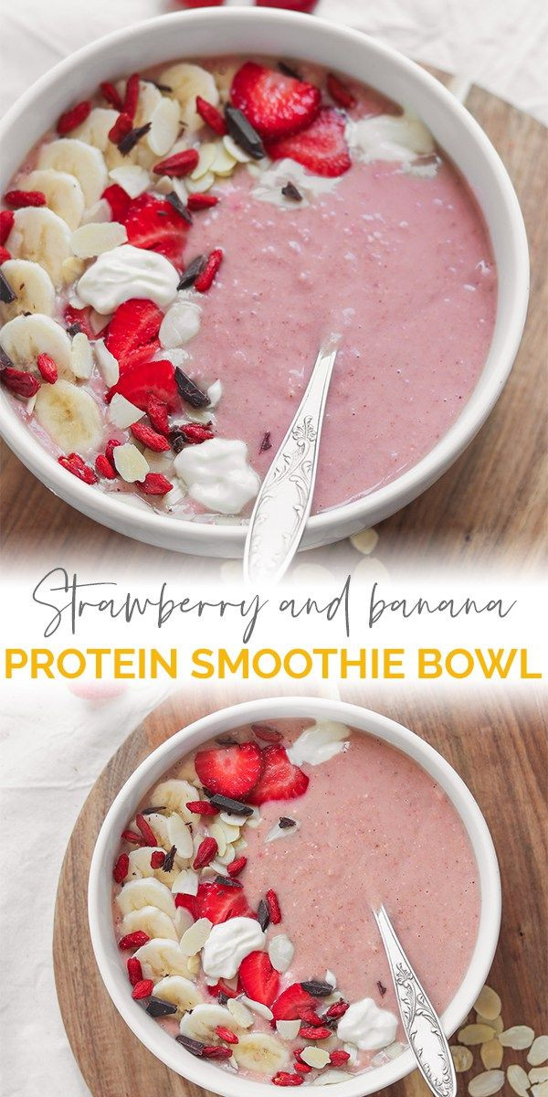 Vegan Protein Smoothie Recipes
 Strawberry And Banana Vegan Protein Smoothie Bowl