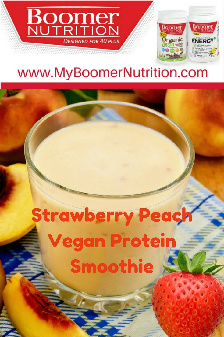 Vegan Protein Smoothie Recipes
 Strawberry Peach Vegan Protein Smoothie Boomer Nutrition