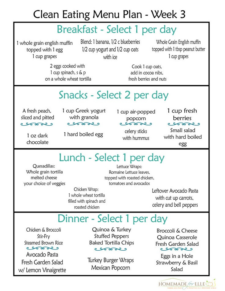 Weekly Weight Loss Meal Plan
 12 Trending Clean Eating Diet Plans to Lose Weight Fast