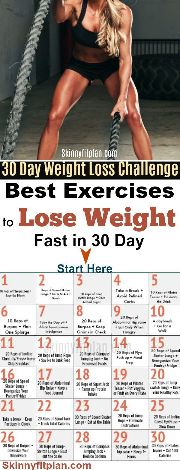 Weight Loss Exercise Challenge
 30 Day Weight Loss Workout Challenge at Home