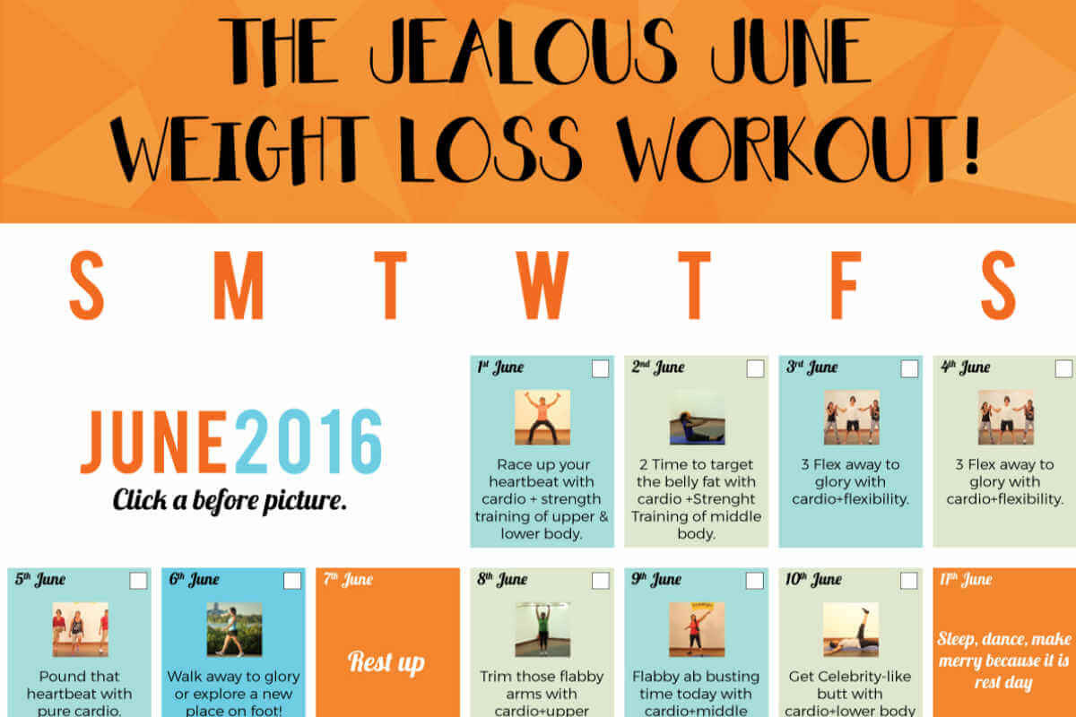 Weight Loss Exercise
 Weight Loss Workout Calendar