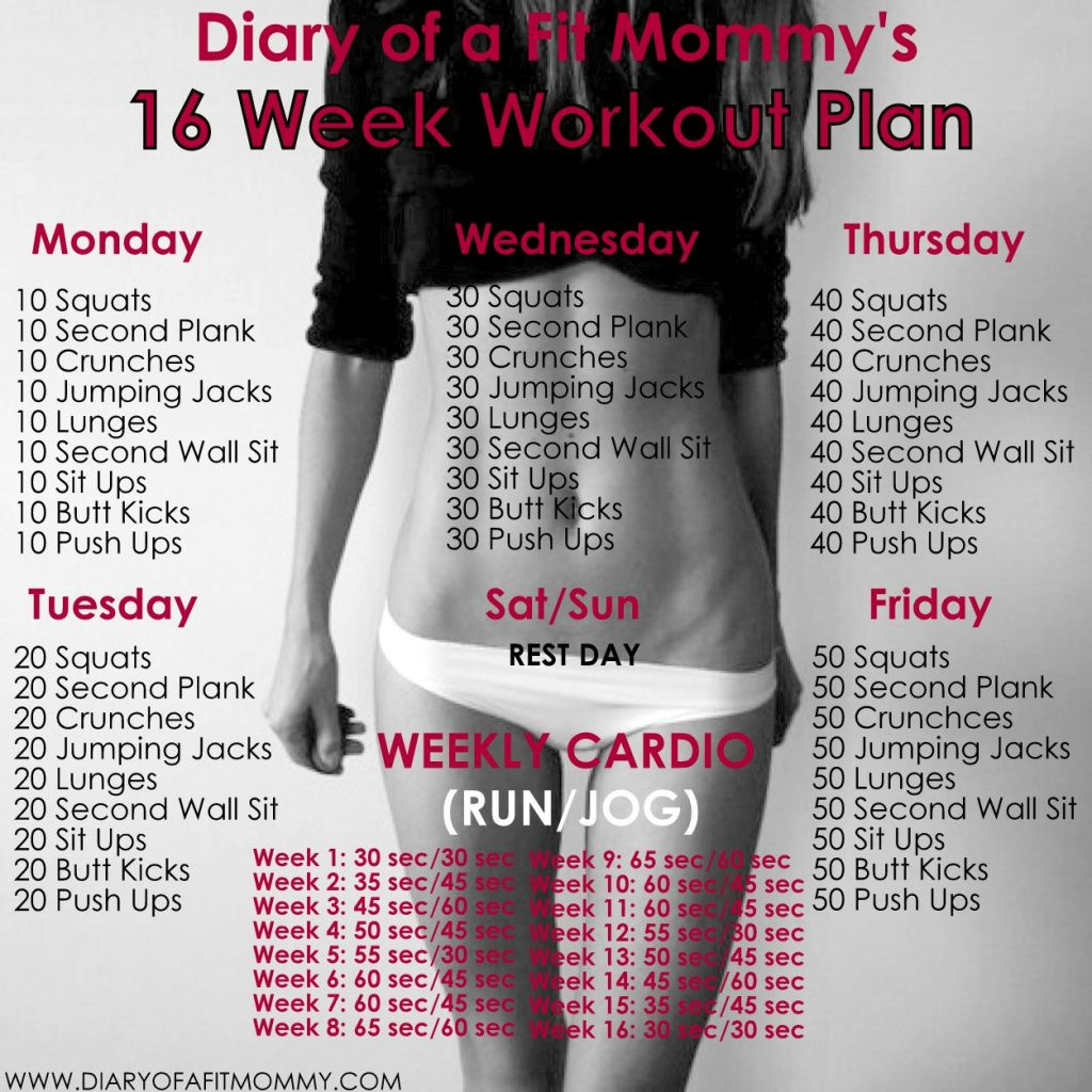 Weight Loss Exercise Plan At Home
 16 Week No Gym Home Workout Plan