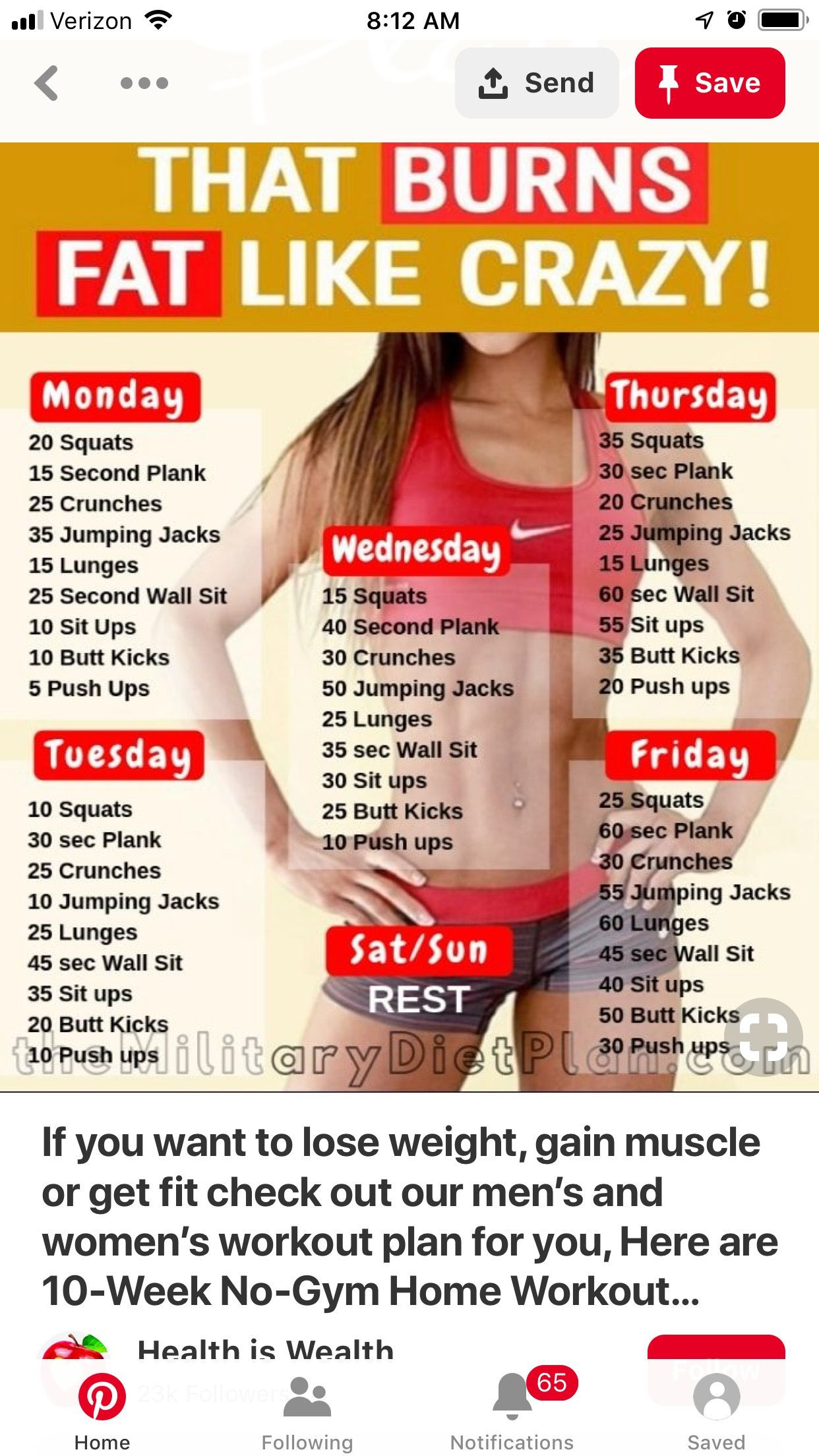 Weight Loss Exercise Plan At Home
 Pin by Persephanie Harkins on Challenged