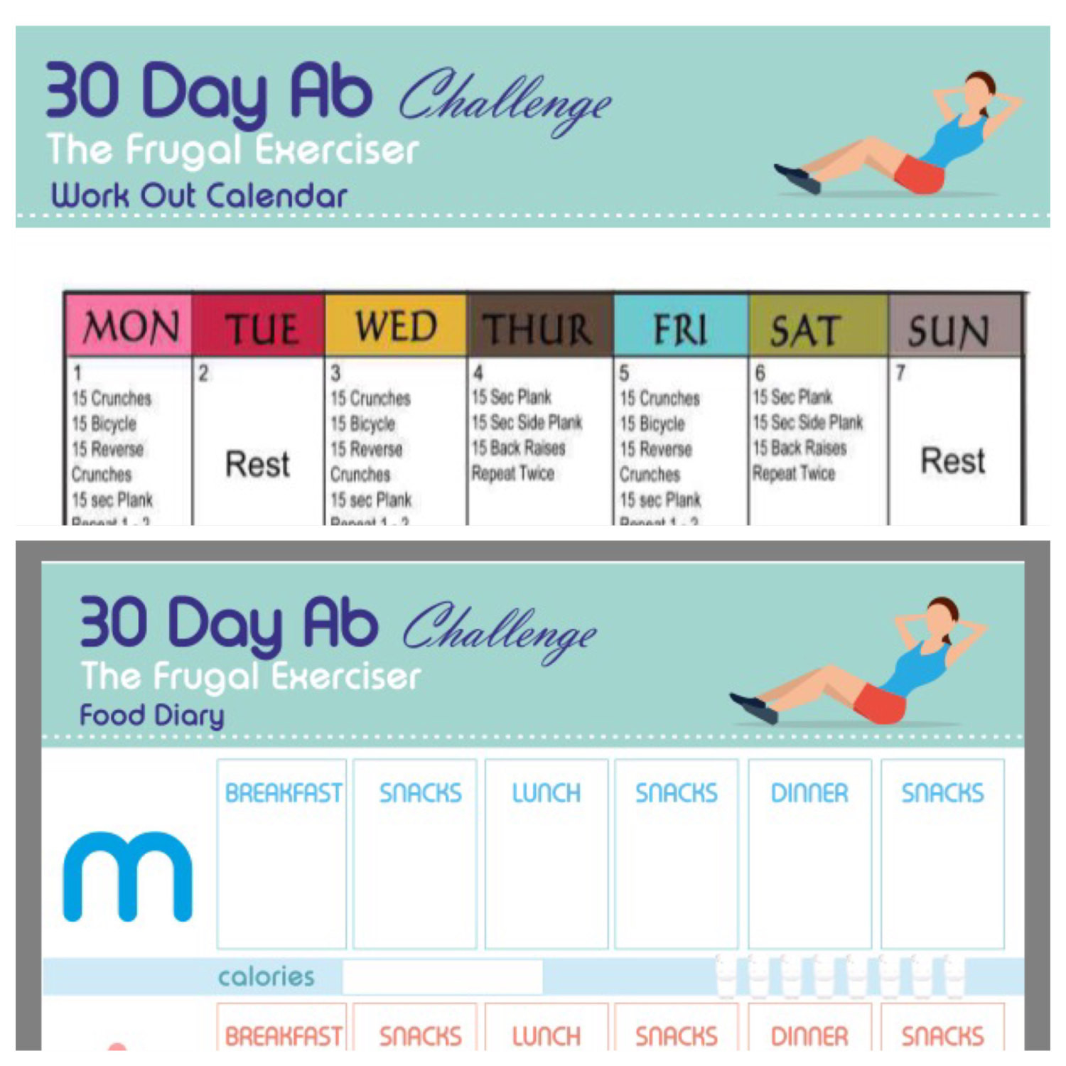 Weight Loss Exercise Plan
 Weight Loss Plan Ab Workout Printable The 30 Day Ab