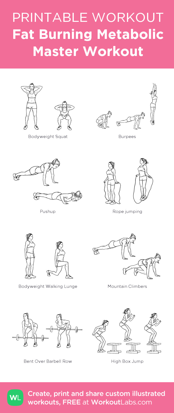 Weight Loss Exercises At Home Fat Burning Videos
 Pin on Free Workouts Try & Print