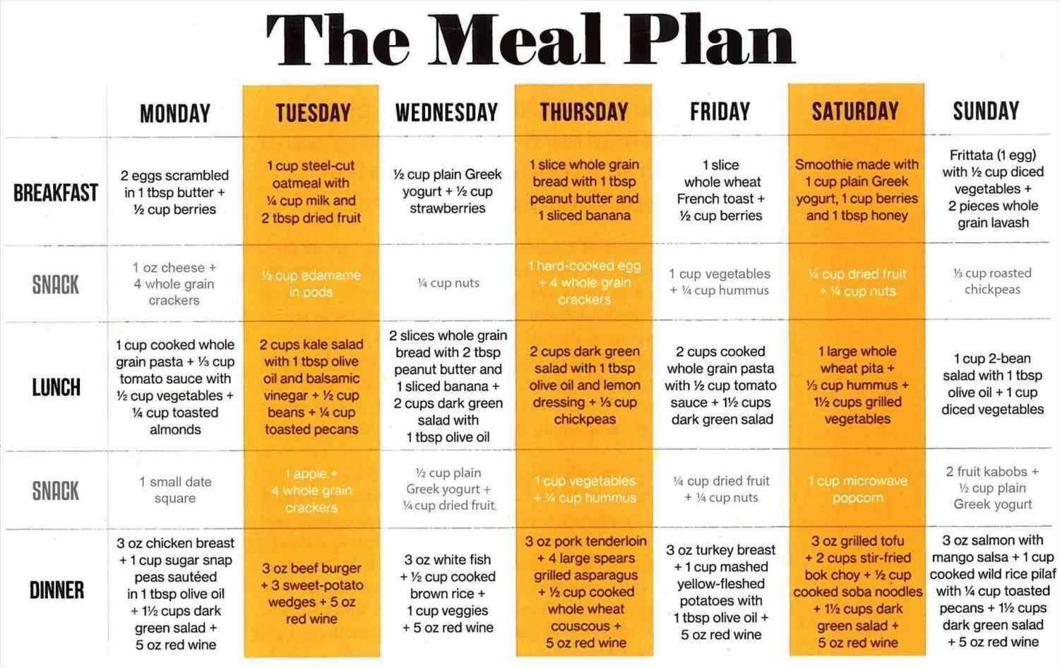 Weight Loss Meal Plans For Women 30 Day
 9 30 Day Meal Plan Examples PDF