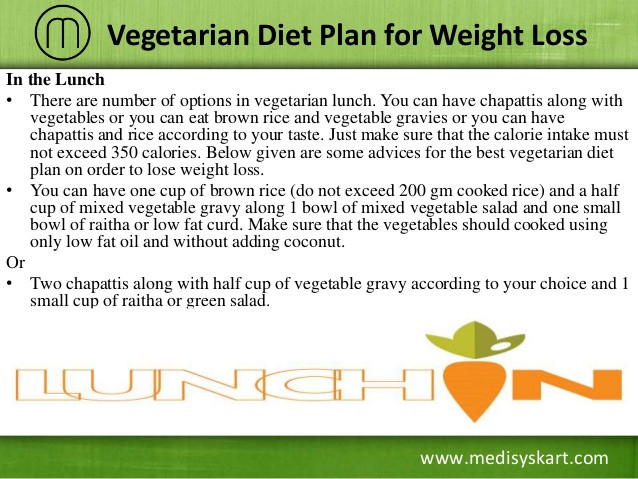 Weight Loss Meal Plans For Women Vegetarian
 Ve arian t plan for weight loss