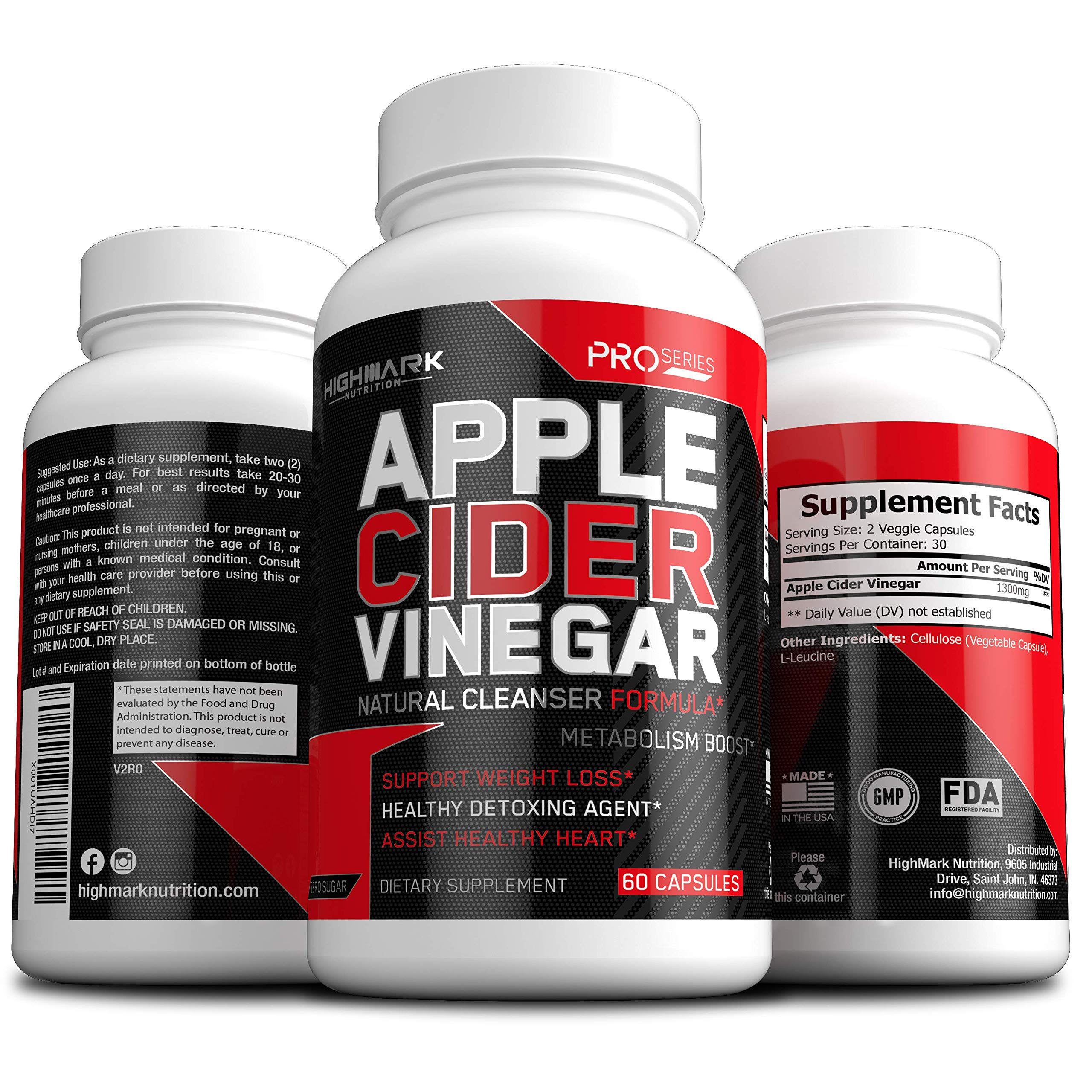 Weight Loss Supplements For Women
 Organic Apple Cider Vinegar Capsules by HighMark