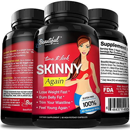 Weight Loss Supplements For Women
 Diet Pills Skinny Again Natural Non GMO Gluten