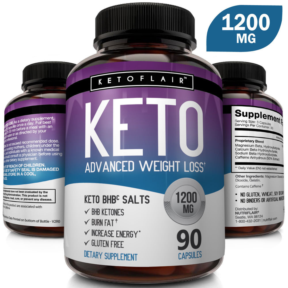 Weight Loss Supplements
 Best Keto Diet Pills 1200mg GoBHB 90 Capsules Weight