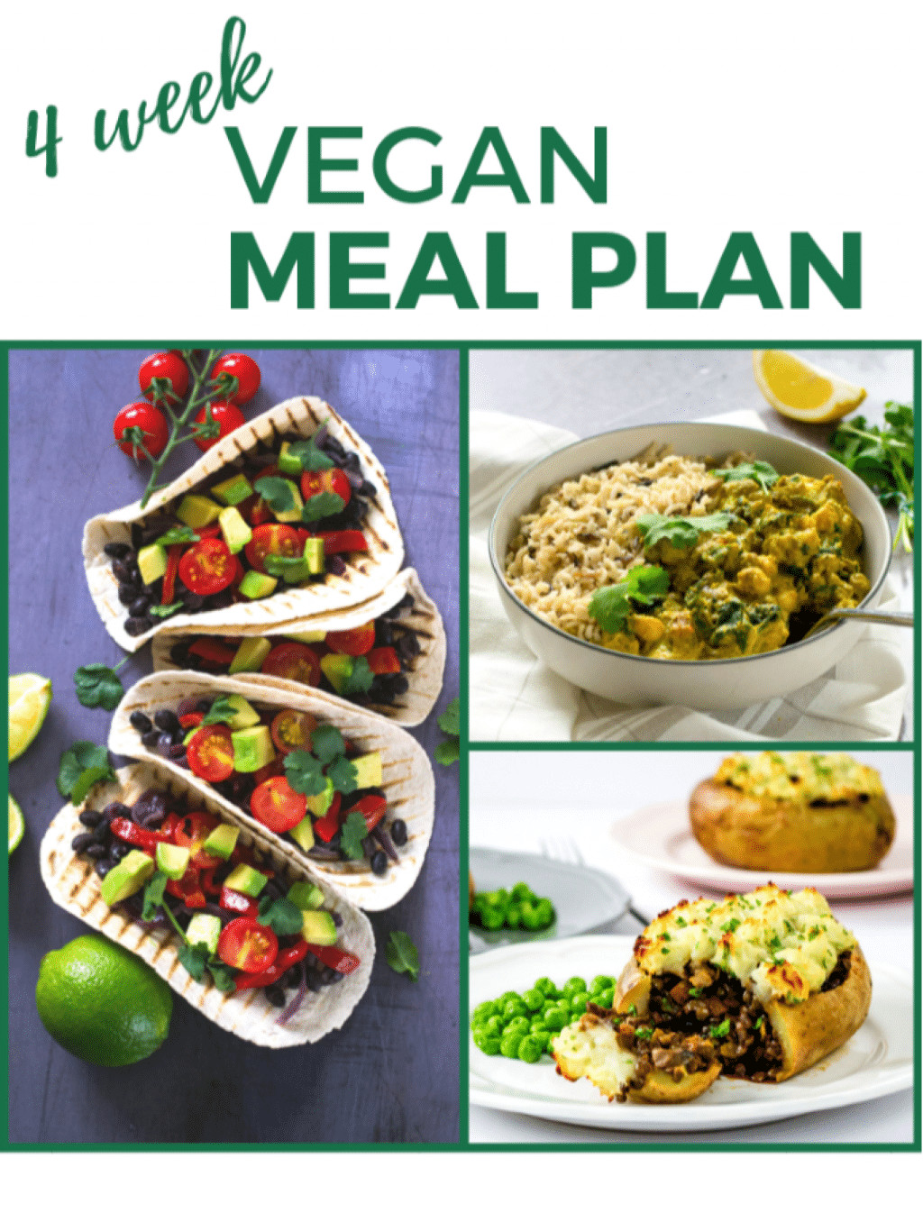 Zuckerfrei Vegan Plan
 Four Week Vegan Meal Plan and Shopping List The Veg Space