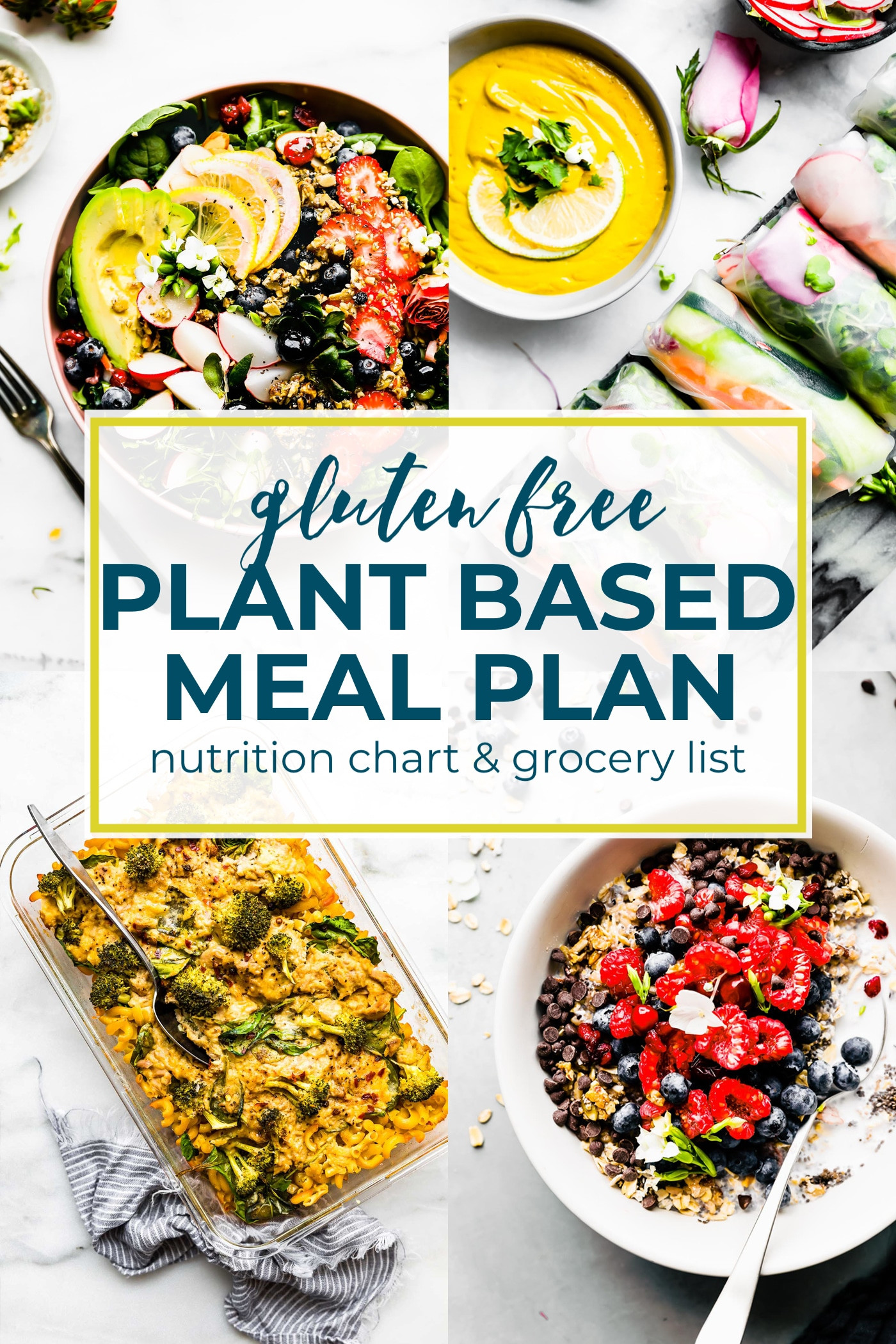 Zuckerfrei Vegan Plan
 Plant Based Foods Meal Plan and Grocery Shopping List